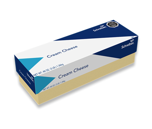 Caja 10 barras queso crema schreiber