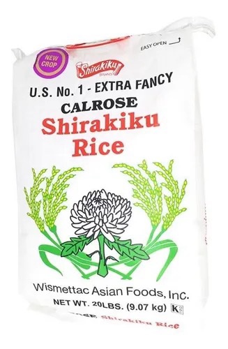 5 sacos arroz Shirakiku