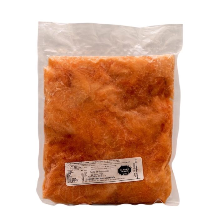 Caja 10 kg salmón ahumado despunte